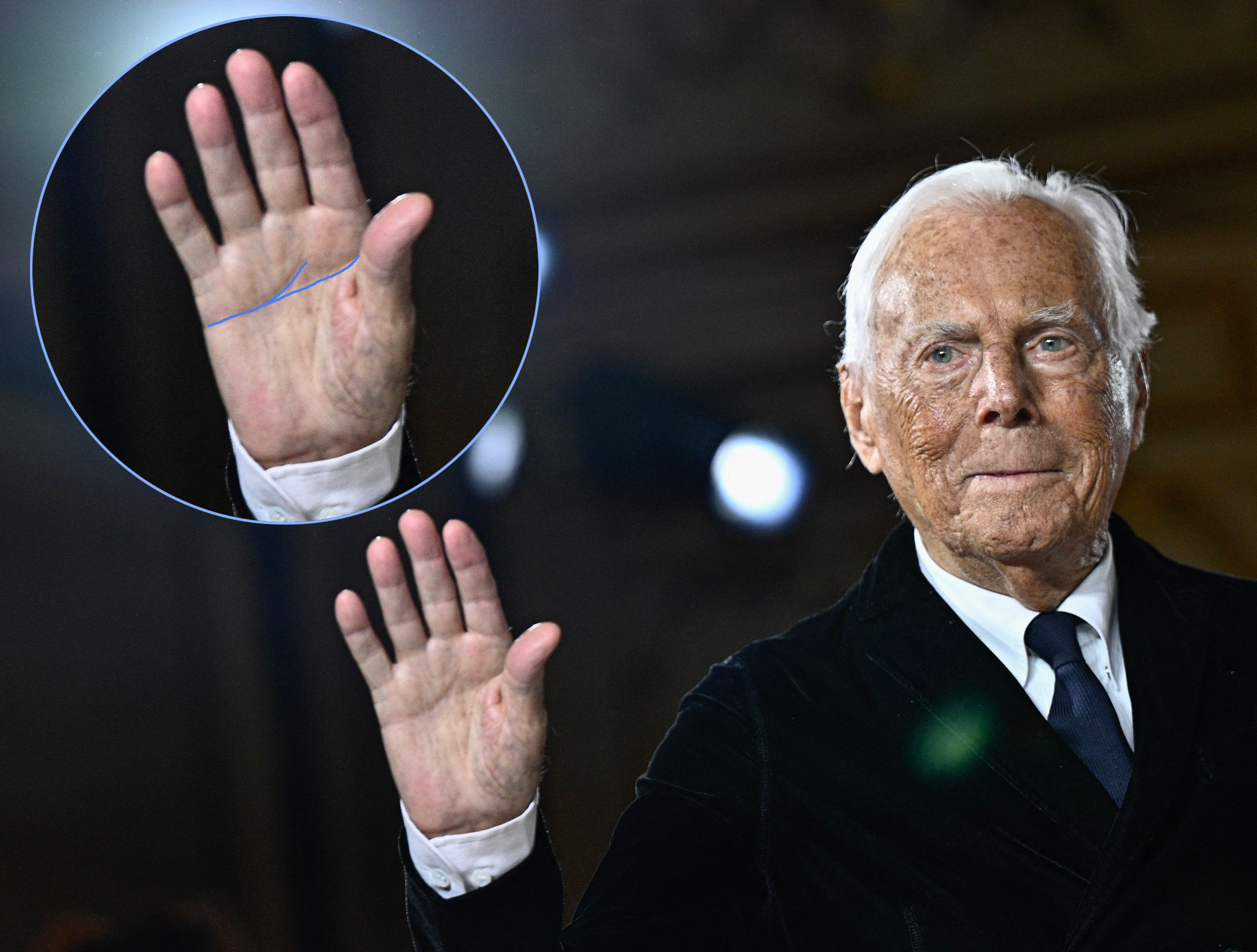 A photo of fashion designer Giorgio Armani